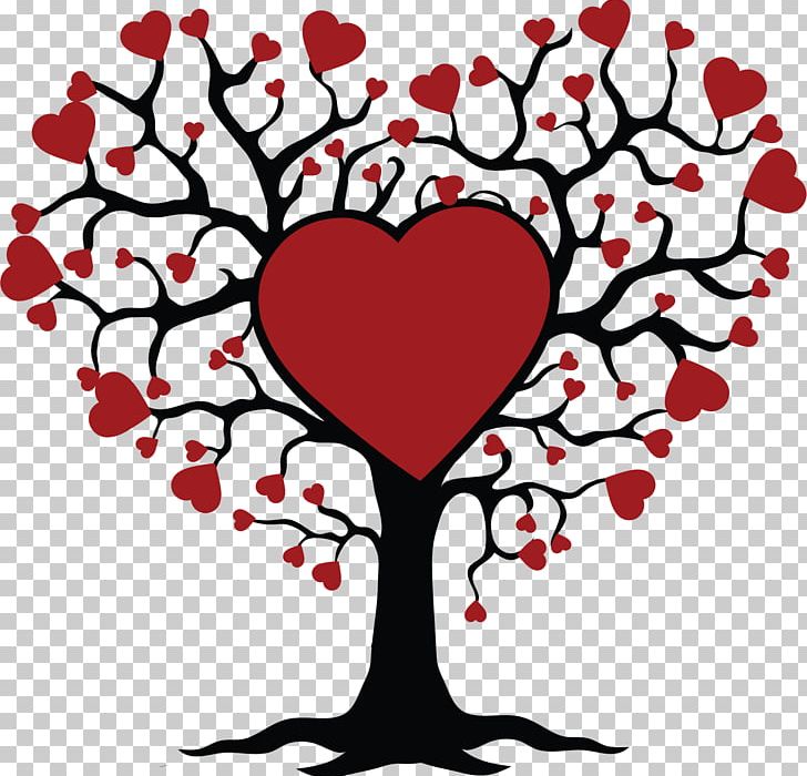 Tree Of Life Heart Sticker PNG, Clipart, Artwork, Black And White, Branch, Clip Art, Color Free PNG Download