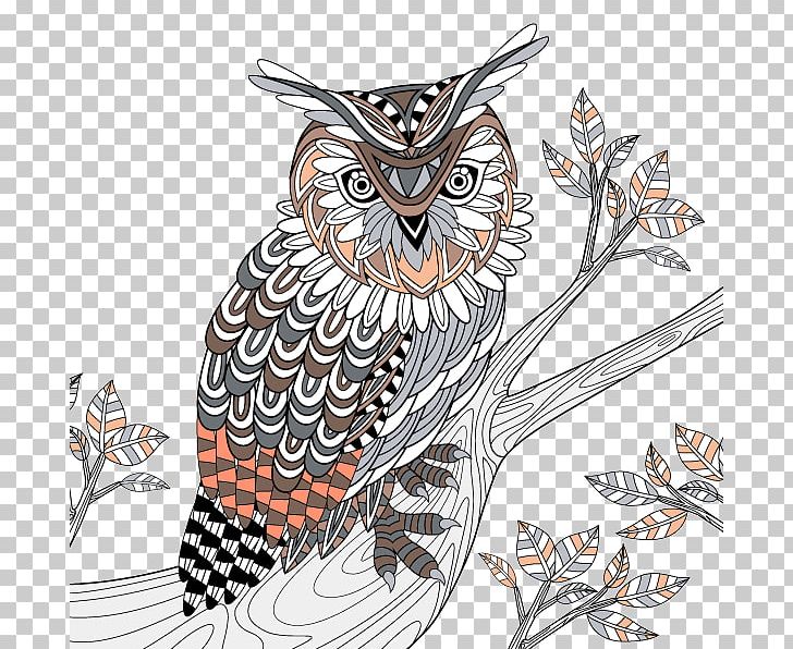 Great Horned Owl Bird Coloring Book PNG, Clipart, Animals, Art, Barn Owl, Beak, Bird Free PNG Download