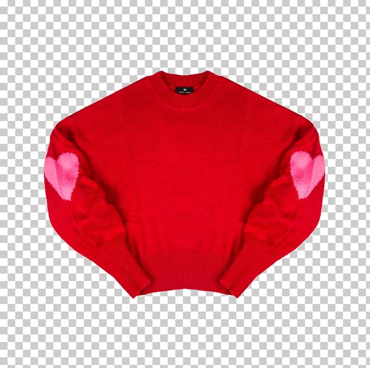 Sleeve T-shirt Sweater Red Kavaii PNG, Clipart, Clothing, Collar, Cuteness, Heart, Kavaii Free PNG Download