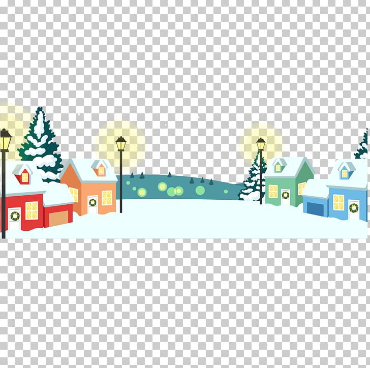 Christmas Village PNG, Clipart, Border, Cartoon, Christmas Decoration, Christmas Frame, Christmas Lights Free PNG Download