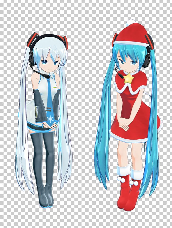 Hatsune Miku MikuMikuDance Anime 雪未來 Character PNG, Clipart, Anime, Character, Clothing, Costume, Deviantart Free PNG Download