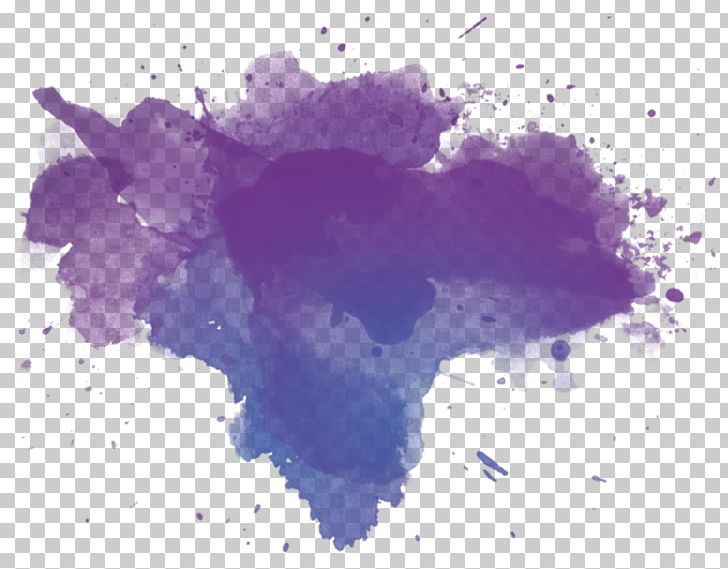 Watercolor Painting Blue Violet Purple Stain PNG, Clipart, Blue, Blue Violet, Color, Comedy, Eating Free PNG Download