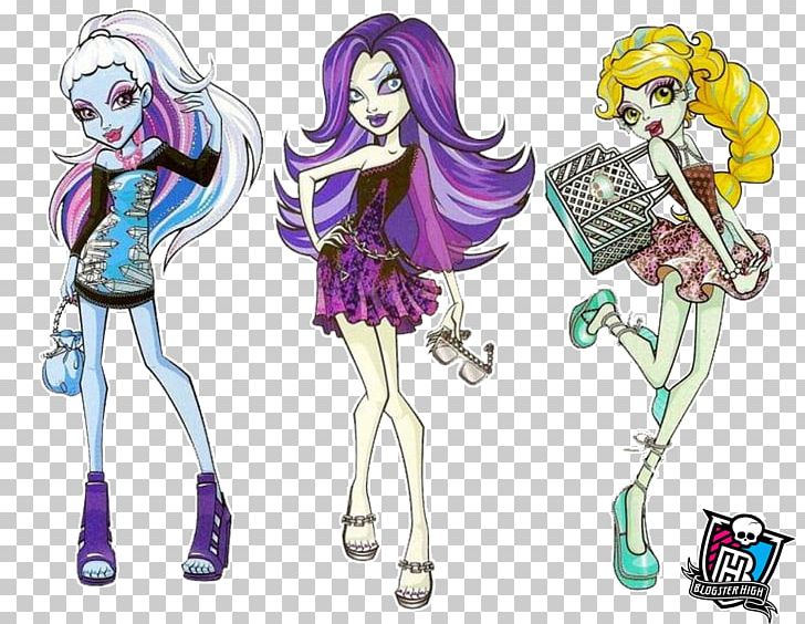 Monster High Spectra Vondergeist Daughter Of A Ghost Doll PNG, Clipart, Cartoon, Doll, Fashion Design, Fashion Illustration, Fictional Character Free PNG Download
