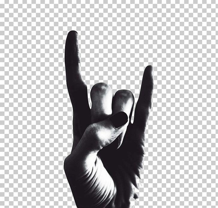 Sign Of The Horns Rock And Roll Rock Music Heavy Metal PNG, Clipart, Arm, Art Rock, Black And White, Concert, Entertainment Free PNG Download