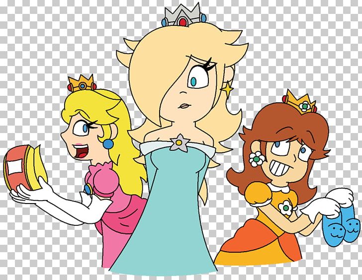 Princess Peach Princess Daisy Mario Luigi Rosalina PNG, Clipart, Area, Cartoon, Child, Conversation, Fiction Free PNG Download