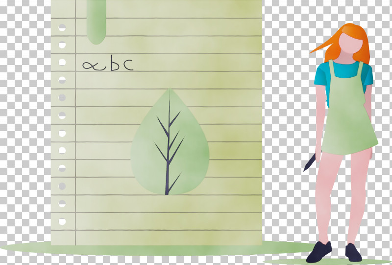 Green Plant PNG, Clipart, Girl, Green, Learning, Notebook, Paint Free PNG Download