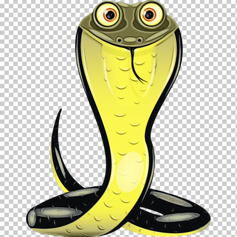 King Cobra Mamba Yellow Elapidae Cartoon PNG, Clipart, Cartoon, Elapidae, Indian Cobra, King Cobra, Mamba Free PNG Download