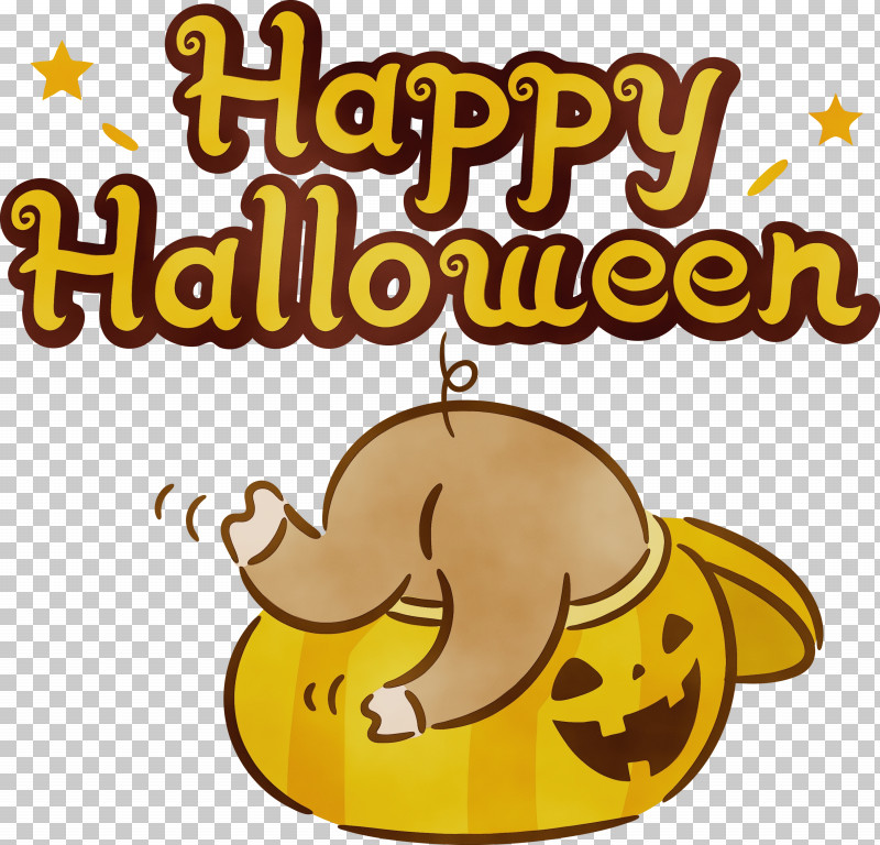 Cartoon Yellow Smiley Happiness Recreation PNG, Clipart, Cartoon, Fruit, Happiness, Happy Halloween, Line Free PNG Download