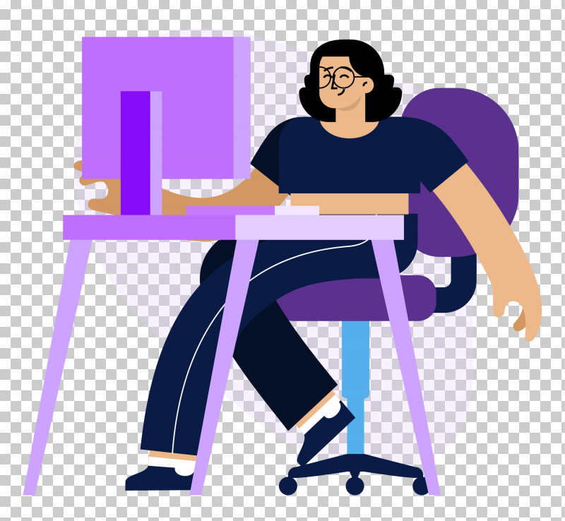 Working Work Desk PNG, Clipart, Arm Cortexm, Behavior, Cartoon, Chair, Computer Free PNG Download
