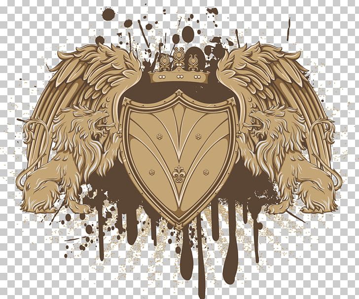 T-shirt Heraldry Escutcheon PNG, Clipart, Angels Wings, Angel Wing, Angel Wings, Art, Brown Vector Free PNG Download