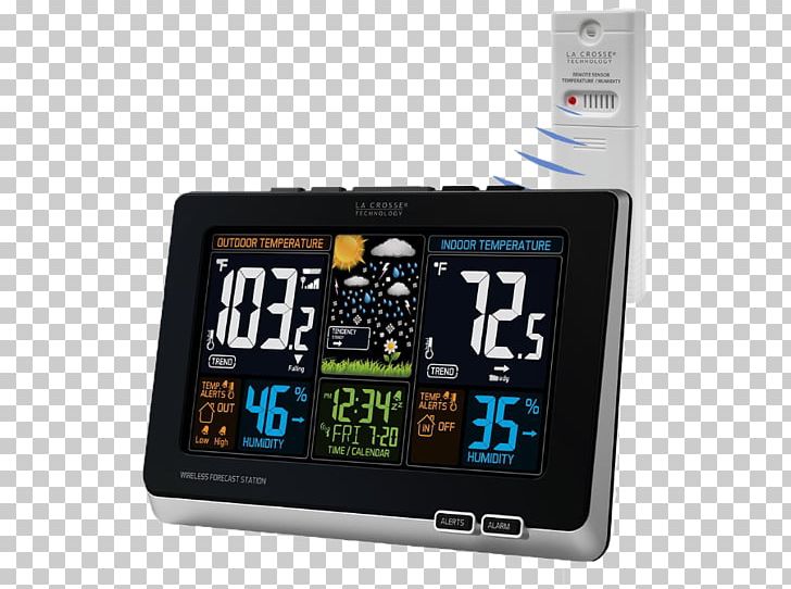 La Crosse Technology Weather Station Weather Forecasting PNG, Clipart, Clock, Color, Dew, Display Device, Electronics Free PNG Download