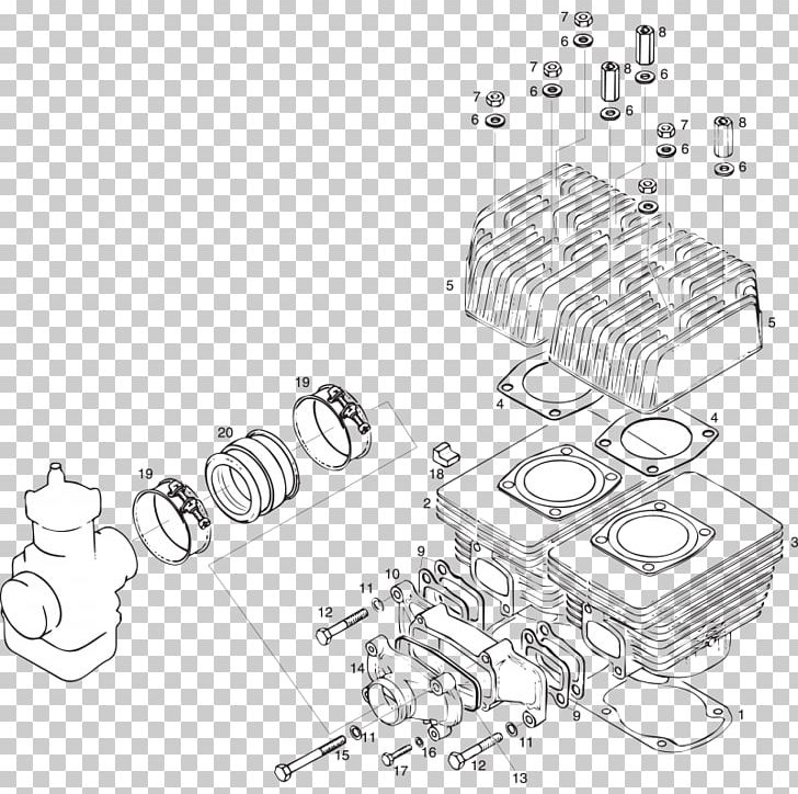 Washer Rotax 377 Engine BRP-Rotax GmbH & Co. KG Gasket PNG, Clipart, Angle, Auto Part, Black And White, Brprotax Gmbh Co Kg, Carburetor Free PNG Download