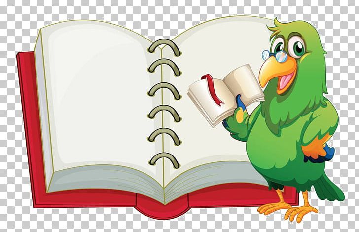 Parrot Reading Illustration PNG, Clipart, Animals, Art, Balloon Cartoon, Beak, Bird Free PNG Download