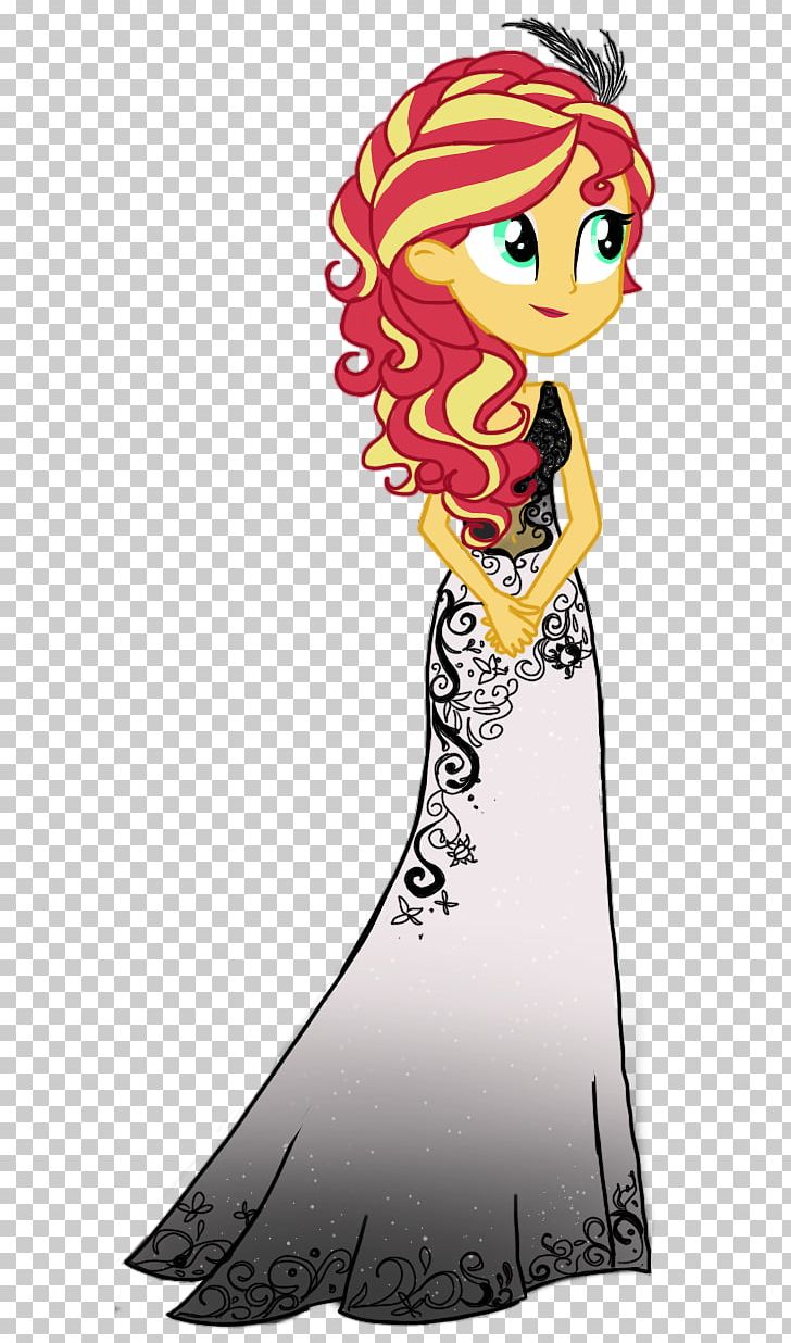 Sunset Shimmer Pony Pinkie Pie Rainbow Dash Applejack PNG, Clipart, Art, Cartoon, Clothing, Dress, Equestria Free PNG Download