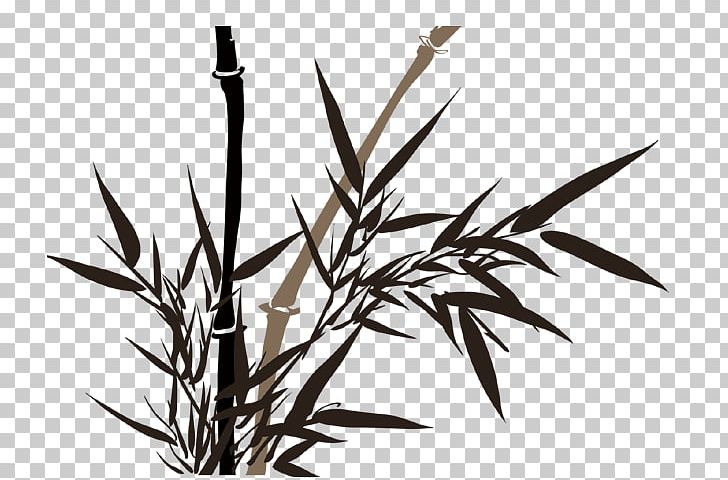 Bamboo Painting Ink Wash Painting Drawing PNG, Clipart, Bamboo, Bamboo Painting, Bambusodae, Black And White, Branch Free PNG Download