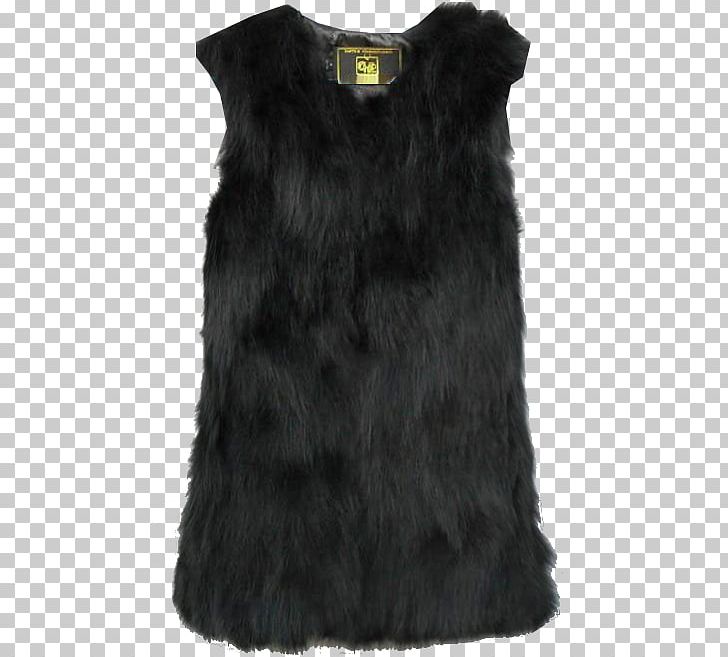 Fur Gilets Black M PNG, Clipart, Black, Black M, Day Dress, Fur, Fur Clothing Free PNG Download