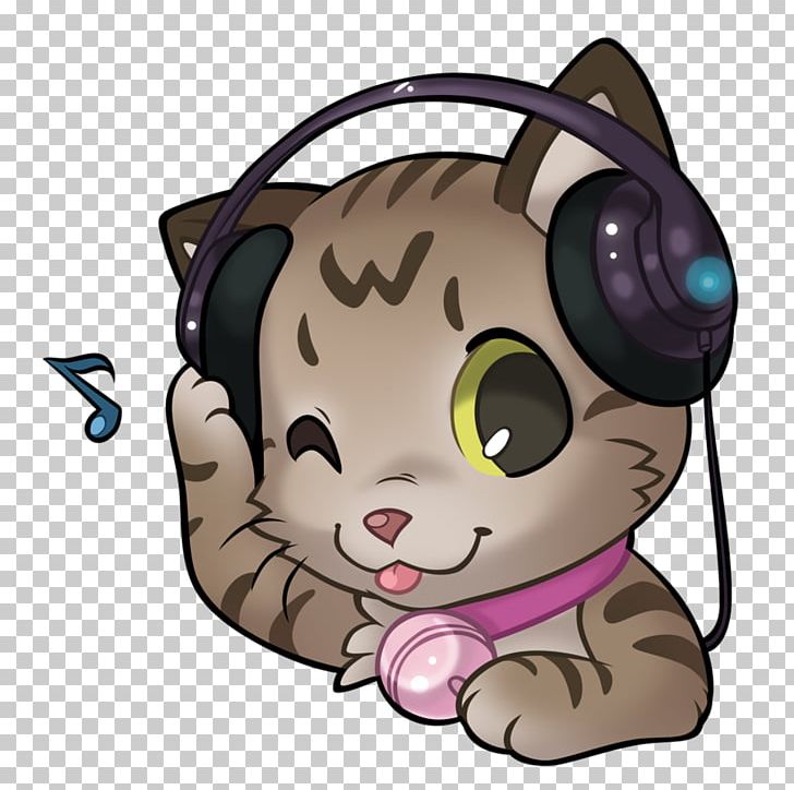 Kitten Whiskers Cat Mammal Headphones PNG, Clipart, Animals, Audio, Audio Equipment, Canidae, Carnivoran Free PNG Download