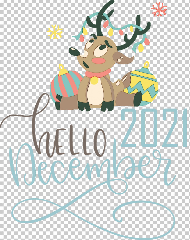 Reindeer PNG, Clipart, December, Deer, Happiness, Hello December, Line Free PNG Download