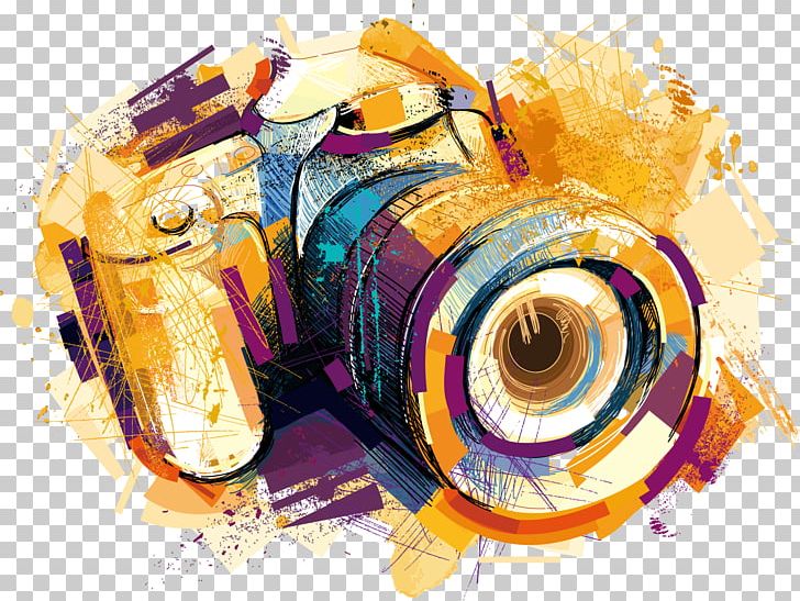 Camera Drawing Photography PNG Clipart Art Color 
