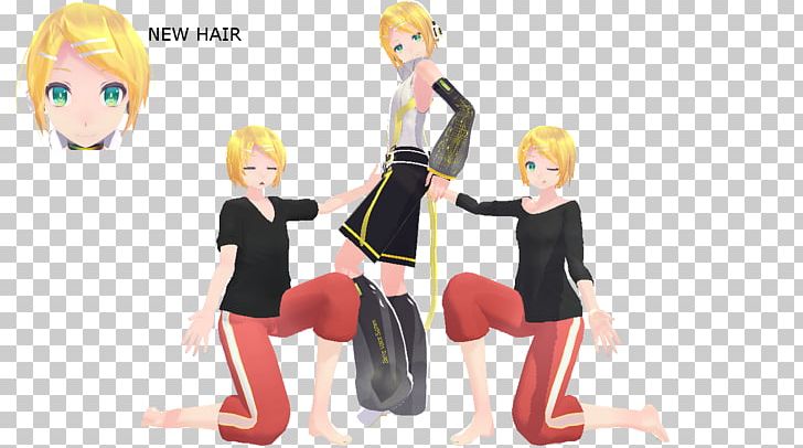 Kagamine Rin/Len Vocaloid Hatsune Miku Art MikuMikuDance PNG, Clipart, Art, Cartoon, Casual, Deviantart, Download Free PNG Download