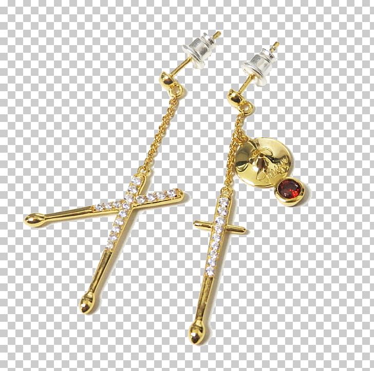 Earring 01504 Body Jewellery Human Body PNG, Clipart, Body Jewellery, Body Jewelry, Brass, Cross, Earring Free PNG Download