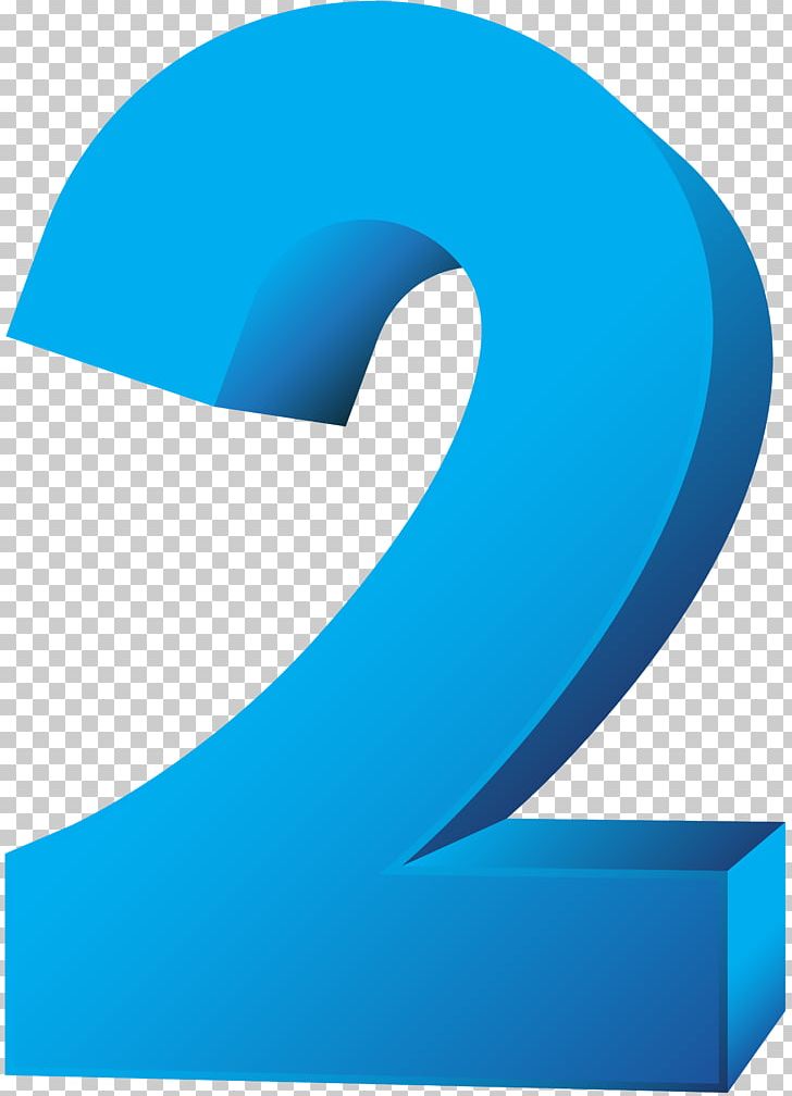Blue Number Two Transparent PNG, Clipart, Angle, Aqua, Azure, Blue, Brand Free PNG Download