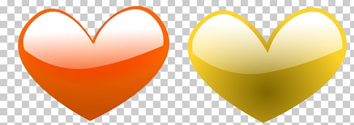 Heart Yellow Orange Color PNG, Clipart, Blue, Color, Computer Wallpaper, Green, Heart Free PNG Download
