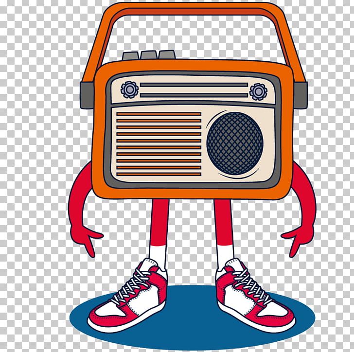 T-shirt Radio Broadcasting Illustration PNG, Clipart, Animation, Cartoon, Electronics, Illustrations, Illustrations Vector Free PNG Download