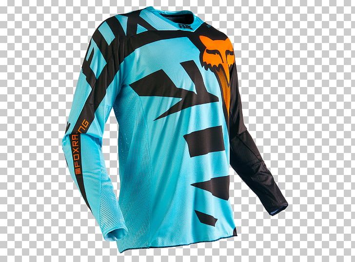 T-shirt Tracksuit Fox Racing Sweater Clothing PNG, Clipart, Active Shirt, Aqua, Blue, Clothing, Clothing Accessories Free PNG Download