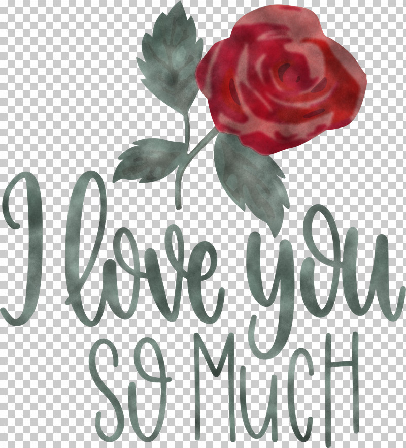 I Love You So Much Valentines Day Love PNG, Clipart, Cut Flowers, Floral Design, Flower, Garden, Garden Roses Free PNG Download