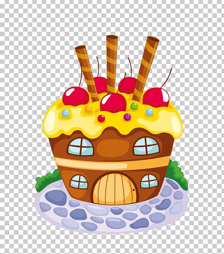 Gingerbread House Cupcake Candy Illustration PNG, Clipart, Balloon Cartoon, Birthday Cake, Boy Cartoon, Cake, Candy Free PNG Download