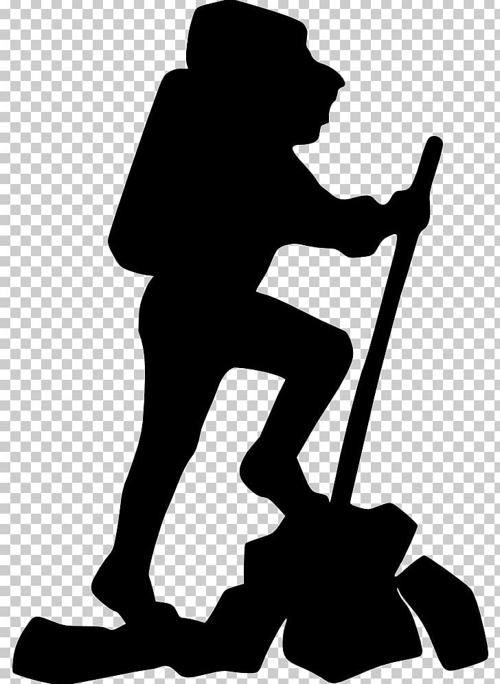 Hiking Backpacking Silhouette PNG, Clipart, Animals, Artwork, Backpacking, Black, Black And White Free PNG Download