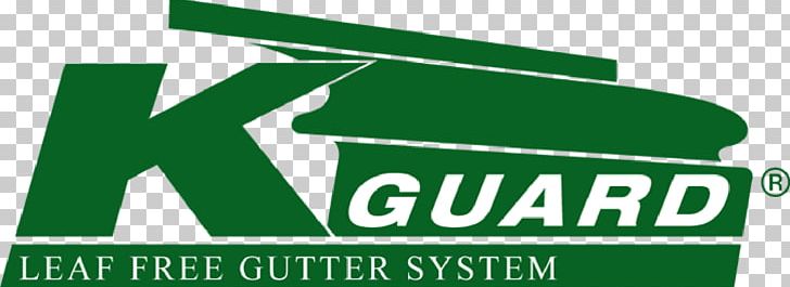 Logo Gutters K-Guard Leaf Free Gutter System Brand Roof PNG, Clipart, Area, Brand, Graphic Design, Grass, Green Free PNG Download