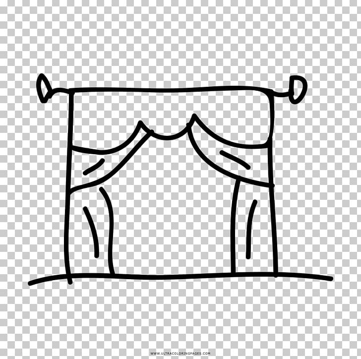Drawing Theatre Coloring Book Curtain PNG, Clipart, Angle, Area, Artwork, Black, Black And White Free PNG Download