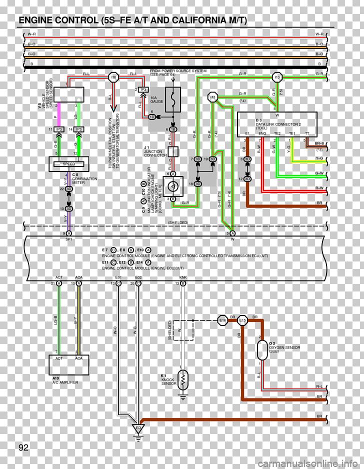 1994 Toyota Camry Diagram 1999 Toyota Camry Electrical Network PNG, Clipart, 1994 Toyota Camry, 1999 Toyota Camry, Area, Cars, Circuit Diagram Free PNG Download