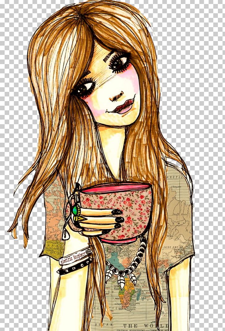 Drawing Painting Fashion Illustration PNG, Clipart, Anime, Art, Artist, Brown Hair, Collectable Free PNG Download