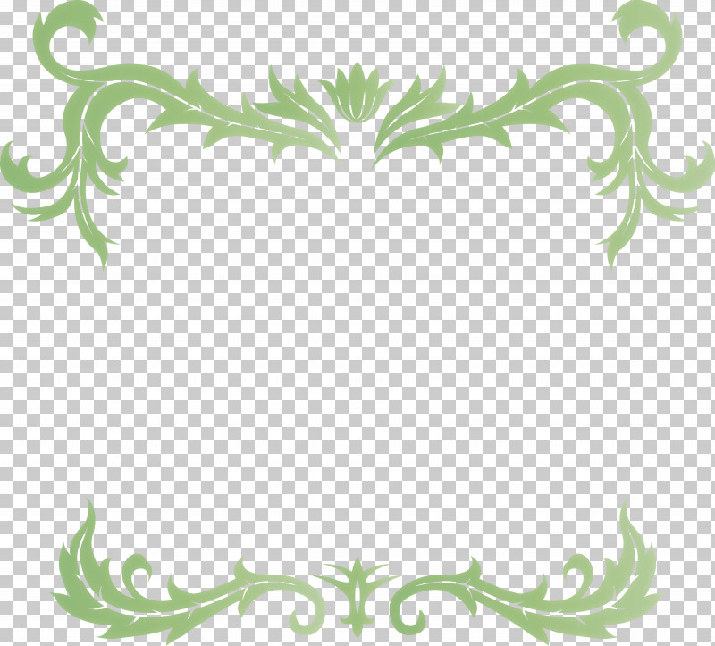 Flower Frame Floral Frame PNG, Clipart, Floral Frame, Flower Frame, Grass, Green, Leaf Free PNG Download