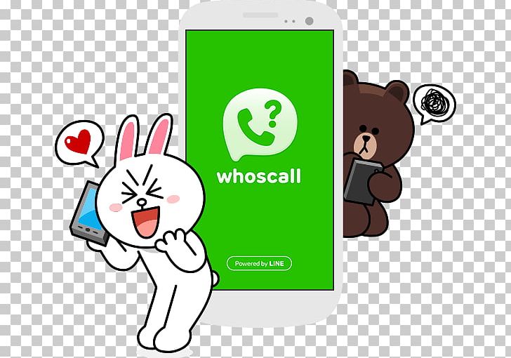 LINE Whoscall Smartphone PNG, Clipart, Advertising, Android, Area, Brand, Cartoon Free PNG Download