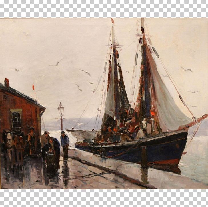 Schooner Oil Painting Fishing Vessel PNG, Clipart, Art, Baltimore Clipper, Barque, Boat, Brig Free PNG Download