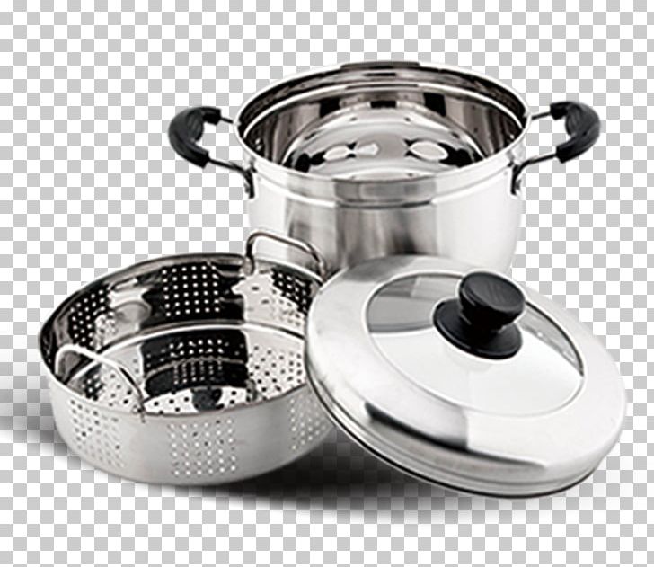 Panci Food Steamer Stainless Steel Stock Pot Kitchen PNG, Clipart, Black And White, Bowl, Cookware Accessory, Cookware And Bakeware, Crock Free PNG Download