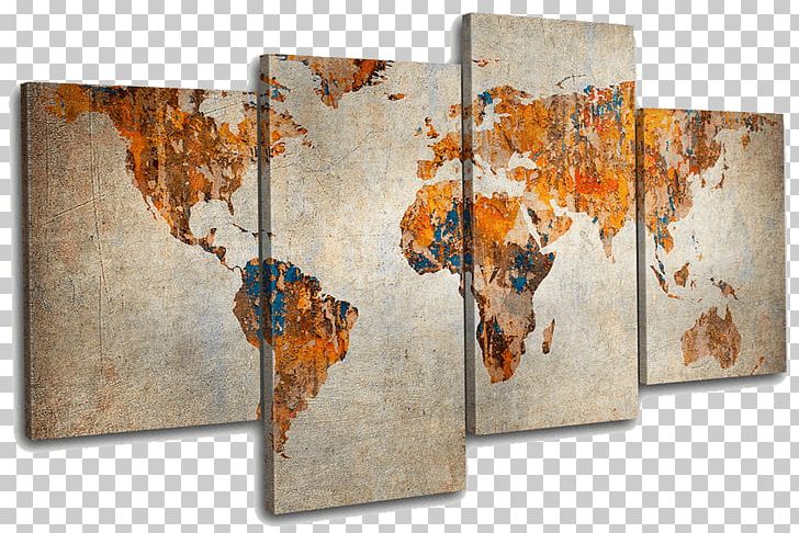 World Map Canvas Print Art PNG, Clipart, Art, Atlas, Canvas, Canvas Print, Interior Design Services Free PNG Download