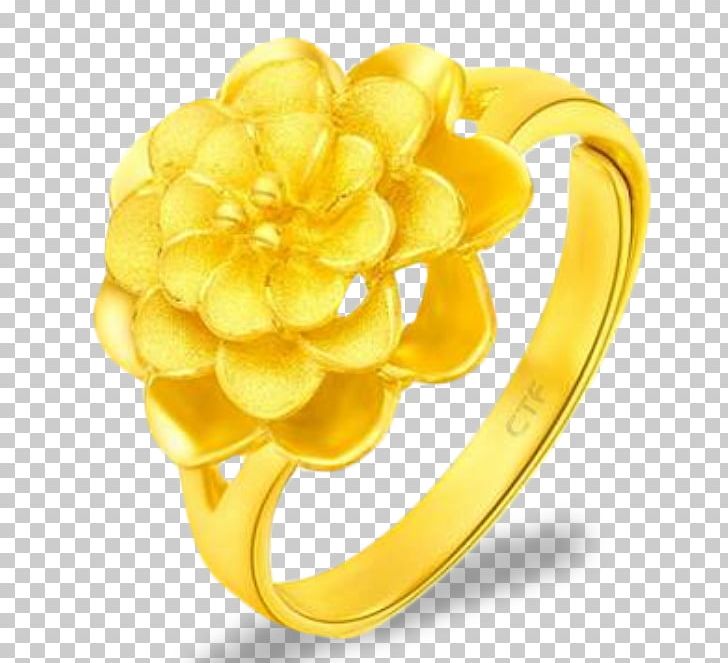 Ring Chow Tai Fook Gold Flower PNG, Clipart, Body Jewelry, Bracelet, Chow Sang Sang, Colored Gold, Decorative Free PNG Download