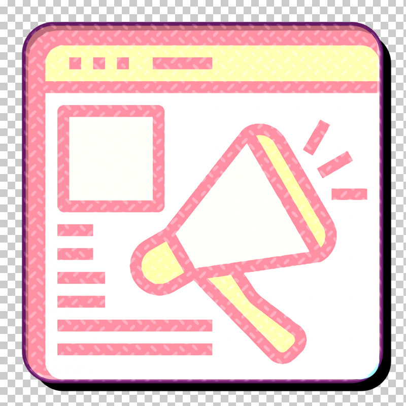 Browser Icon Website Icon Advertising Icon PNG, Clipart, Advertising Icon, Browser Icon, Line, Pink, Sign Free PNG Download