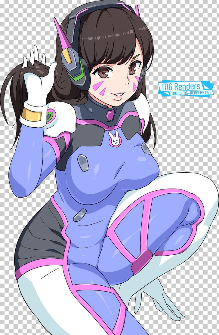 Overwatch Anime D.Va Fan Art PNG, Clipart, Anime, Black Hair, Brown Hair, Cartoon, Character Free PNG Download