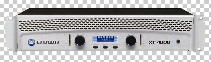Audio Power Amplifier Crown Xti Ohm Amplificador PNG, Clipart, Amplificador, Amplifier, Audio, Audio Equipment, Audio Power Amplifier Free PNG Download