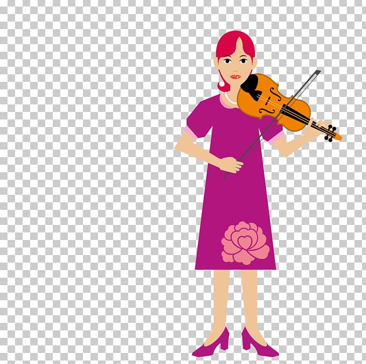 Cartoon Violin PNG, Clipart, Art, Beautiful, Beautiful Girl, Beauty, Beauty Logo Free PNG Download