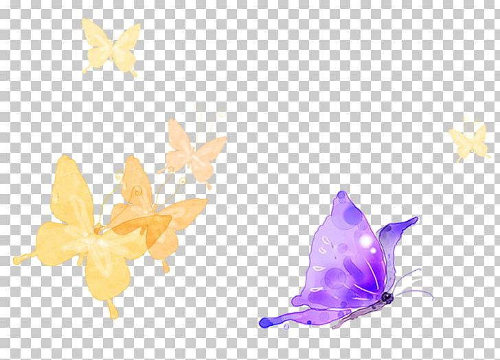 Butterfly Watercolor Painting PNG, Clipart, Butterflies, Color, Computer Wallpaper, Designer, Flying Free PNG Download