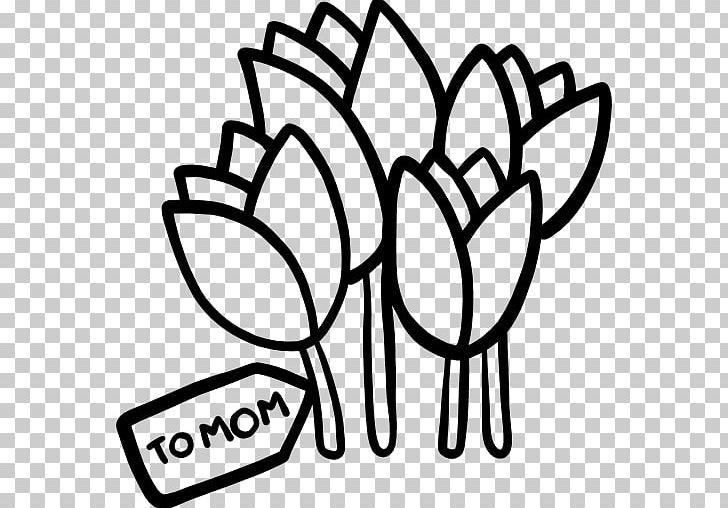 Flower Tulip Computer Icons PNG, Clipart, Black, Black And White, Buscar, Computer Icons, Computer Software Free PNG Download