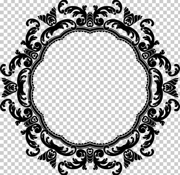 Flower Frames PNG, Clipart, Antique, Black And White, Border Frames, Circle, Clip Art Free PNG Download