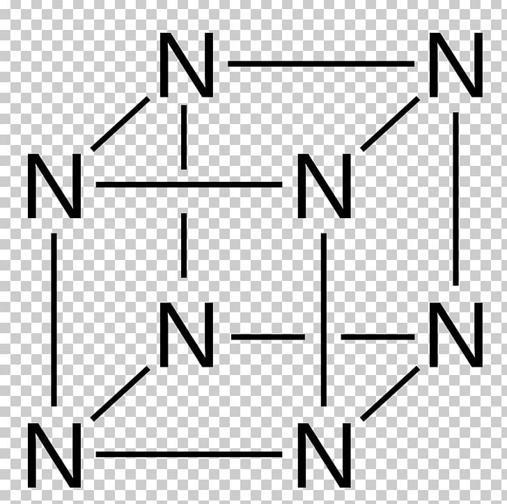 Octaazacubane Allotropy Nitrogen Hexazine PNG, Clipart, Angle, Area, Art, Atom, Black And White Free PNG Download